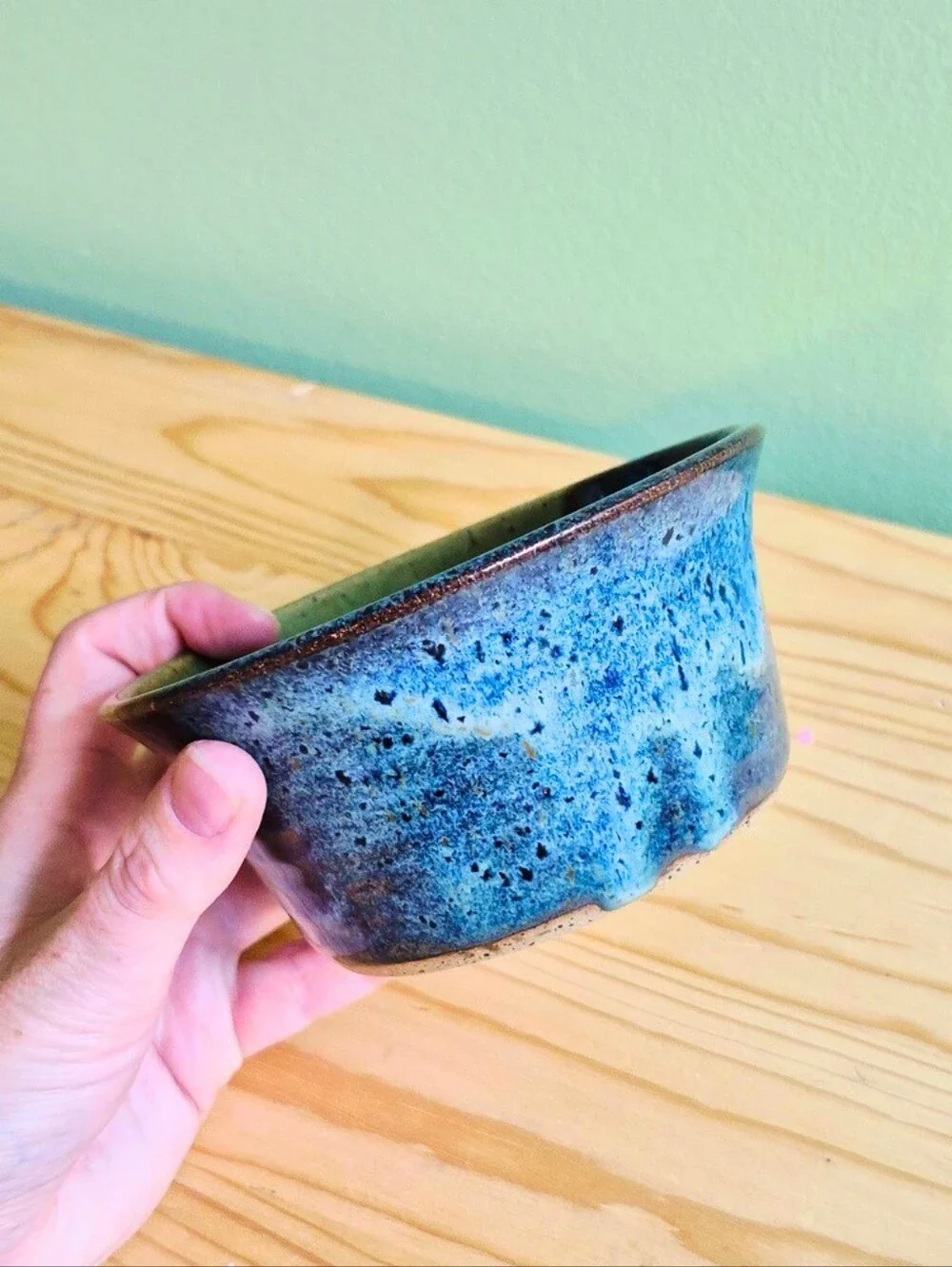 Hand-thrown stoneware baking dish